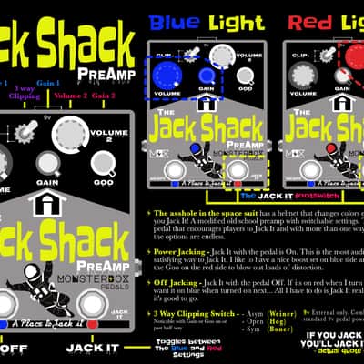 Monsterbox Pedals The Jack Shack Preamp 2026 - Silver image 2