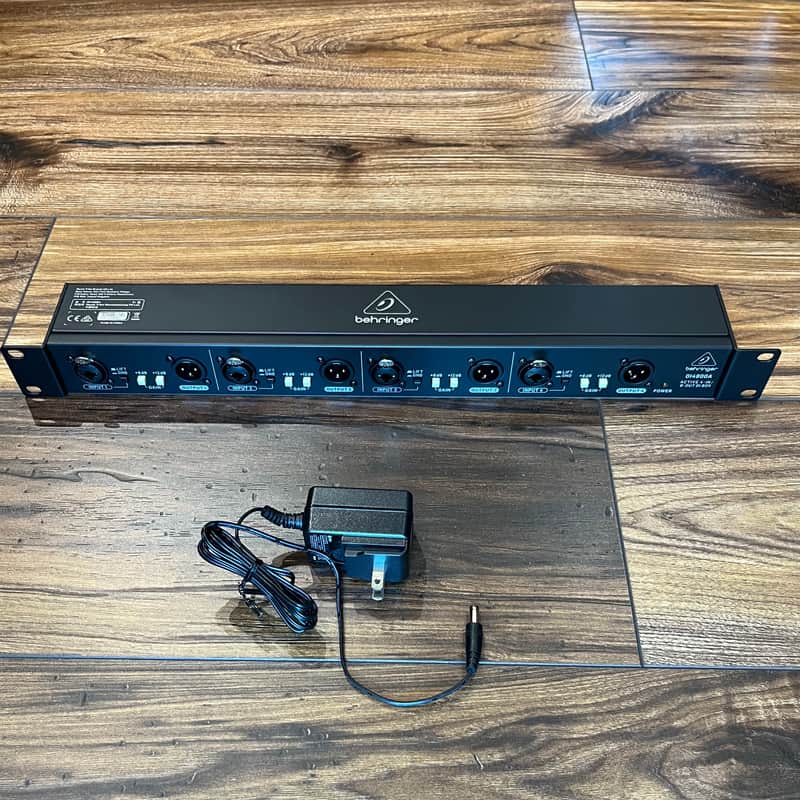 Behringer DI4800A 4-Channel Active Rackmount DI 2020 - Present - Black image 1