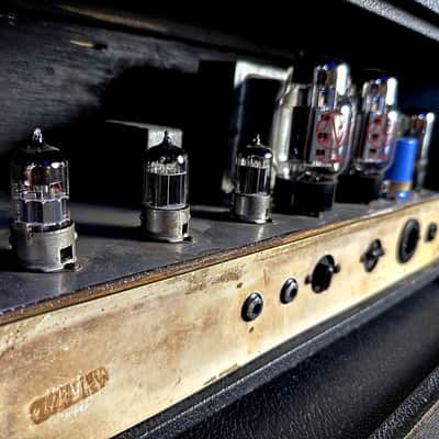 *RARE* Marshall Half Stack JTM45 MKII Lead Plexi 1965 Gold Block Logo Head & Cabinet Marshall 4x12 *Collector Level* image 8