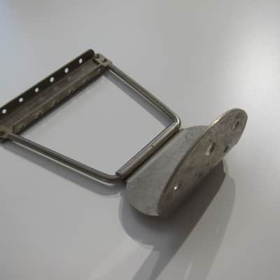 Harmony Silvertone & Others Vintage Acoustic & Electric Guitar Tailpiece Authentic Vintage Part Circa-1950s-1960s-Nickel Silver image 8