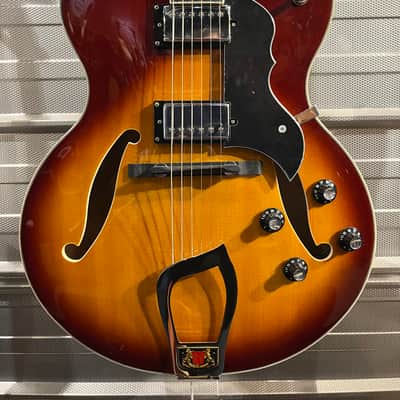 Hagstrom HJ800 Jazz Guitar 2021 Vintage Sunburst Gloss image 1