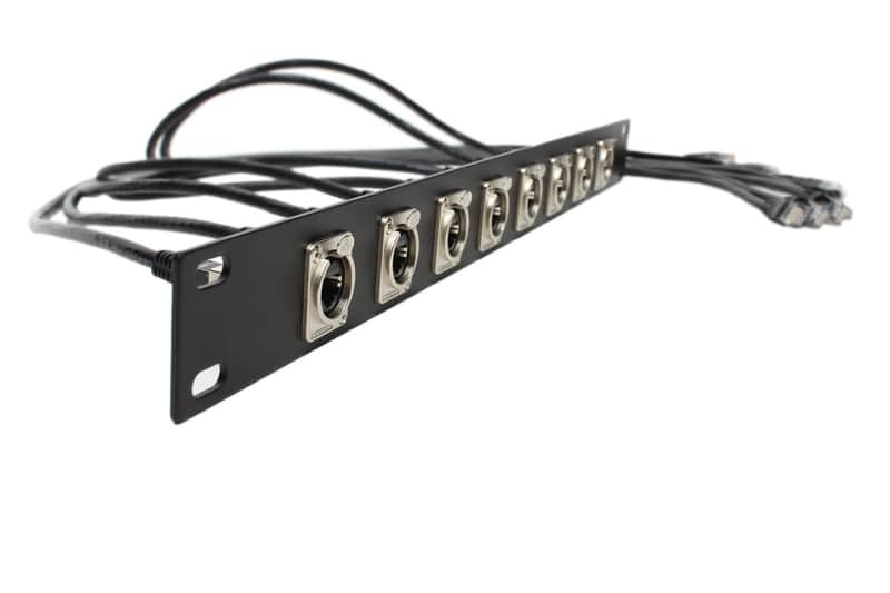 Elite Core Audio EC-EBO8 8-Channel EtherCon Breakout 1U Panel image 1