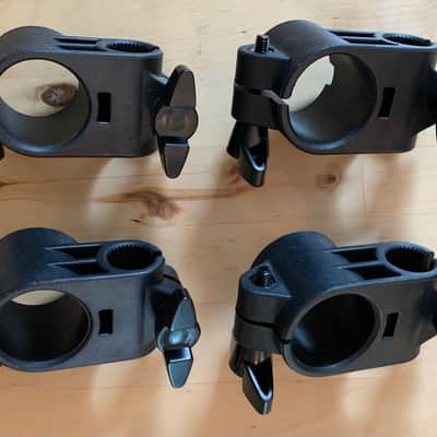 NEW- 4X Alesis SURGE/COMMAND Electronic Drum Rack Mount Clamps - 1.5 Inch - 102370013-A Black image 1