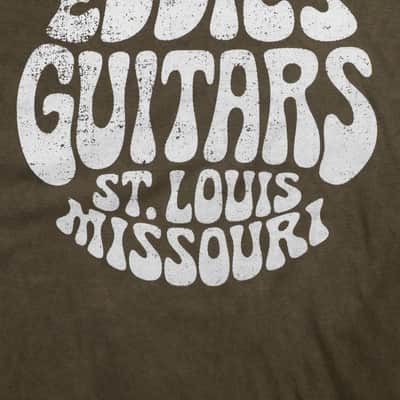 Eddie's Guitars "Psych" T-Shirt - Olive (3XL) image 2