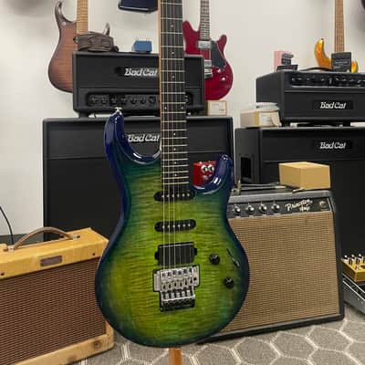 Ernie Ball Music Man L4 Steve Lukather BFR Family Reserve 150 pcs. 2025 - Green Tide 6-String Electric Guitar Floyd Rose *AUTHORIZED DEALER image 1