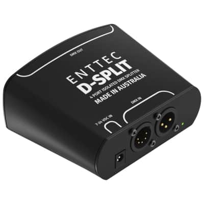 Mint Enttec D-Split 70579 DMX 4 Port Isolated Splitter / Isolator (5-Pin) Bundle w/DMX Adapter 5 Pin(M) to 3 Pin(F) XLR and Liquid Audio Polishing Cloth image 8