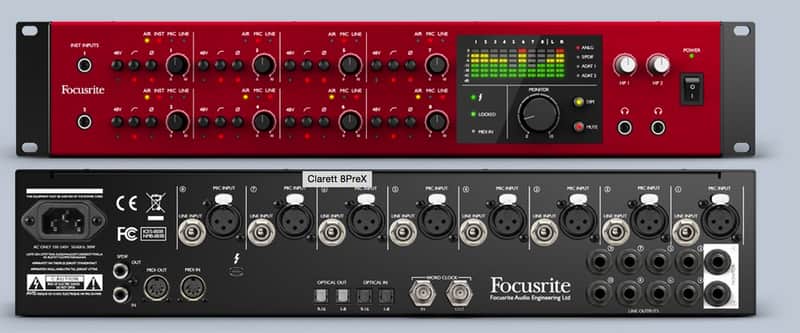 Focusrite Clarett 8Pre X Thunderbolt Audio Interface | Reverb Italia
