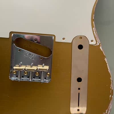 Vintage Fender Telecaster 1-Ply White 5-Hole Pickguard (1954–1959) image 3