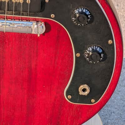 Gibson Les Paul Junior Tribute Double Cut 2019  Worn Cherry image 2