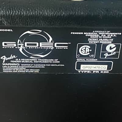 Fender G-DEC Guitar Digital Entertainment Center 15-Watt 1x8" Guitar Practice Amp 2005 - 2010 - Black image 5