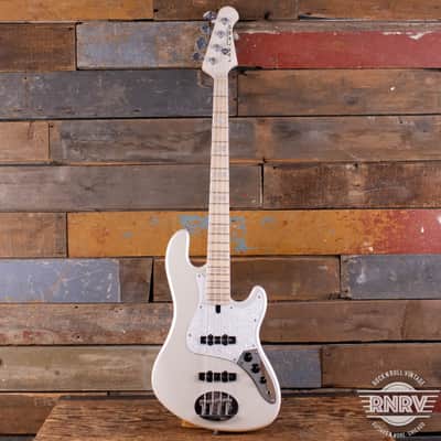 Lakland Skyline DJ-4 Darryl Jones Signature 4-String with Rosewood Fretboard - White Pearl image 3