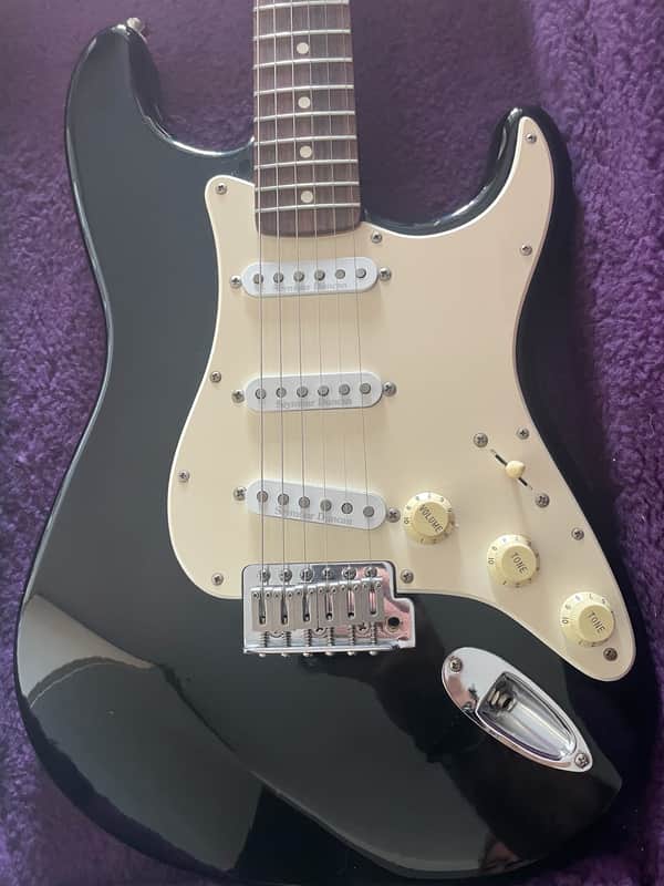 Fender Stratocaster MIM 1995 Black Labek - Seymour Duncan SSL-5 Gilmour Upgrades + CASE image 1