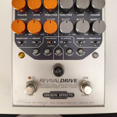 Origin Effects RevivalDrive Custom Ghosting Overdrive with Secondary EQ Controls 2010s - Silver/Orange image 2