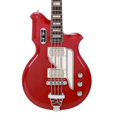 Airline Guitars MAP Bass Short Scale Red image 1