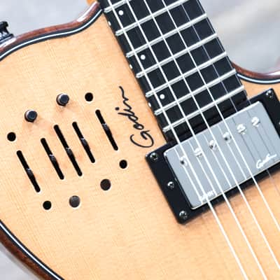 Godin A6 ULTRA Mahogany Deluxe Natural HG "B-Stock" Electro-Acoustic Guitar w/Bag image 5