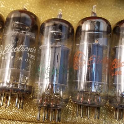G.E ONE (1) 12BH7A tNOS AT1000 TESTED Balanced! PI Vacuum Tube T3 curved plate small etch 12BH7 dual triode 1961-1968 image 3