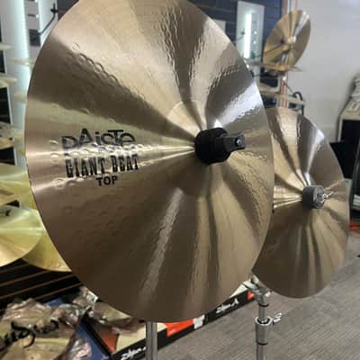 PAISTE 14" GIANT BEAT HI-HATS 796G TOP - 1018G BOTTOM - FLOOR MODEL image 4