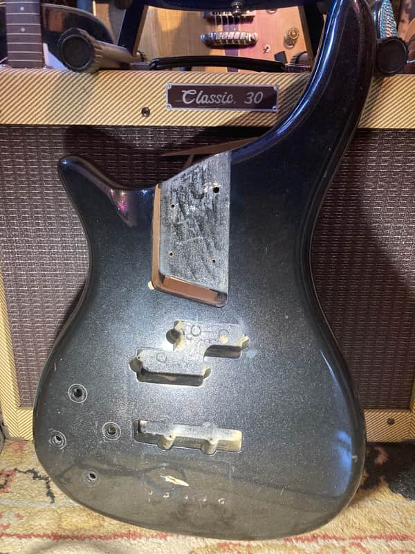 Rogue Lefty Bass Body Unloaded  - Metallic Gray image 1