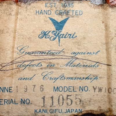 1976 Yairi YW-1000 "K Yairi's flagship guitar" - Natural+Hard Case image 24