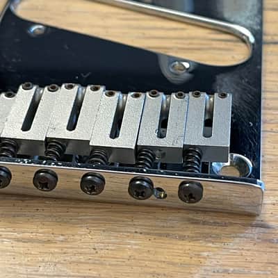 Fender American Standard Telecaster Relic 1987-2007 Bridge Steel Block Saddle Chrome USA Tele image 3