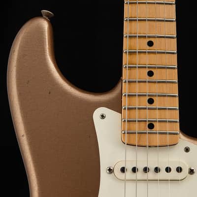 Used Fender Custom Shop '57 Reissue Stratocaster Firemist Gold Journeyman Relic image 11