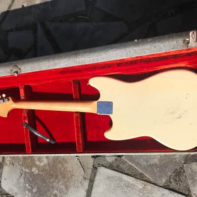 1964 Fender Musicmaster Olympic White OHSC 24"scale image 3