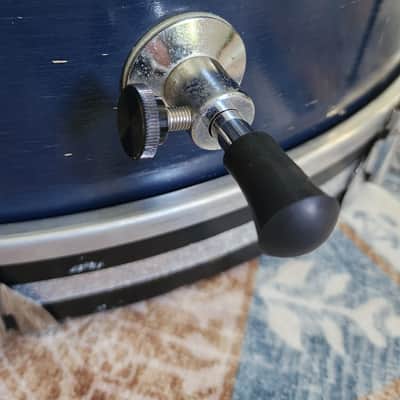 Ludwig Clubdate Spotlight 60's bass drum - Blue silver duco laquer-22x14 with Speedmaster pedal image 13