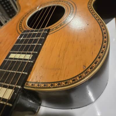 Parlor Guitar Flat top guitar Early 1900s - NATURAL image 20