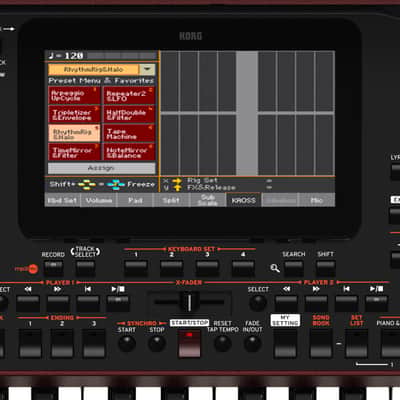 Korg PA1000 61-Key Professional Arranger Keyboard, Wine Red image 3