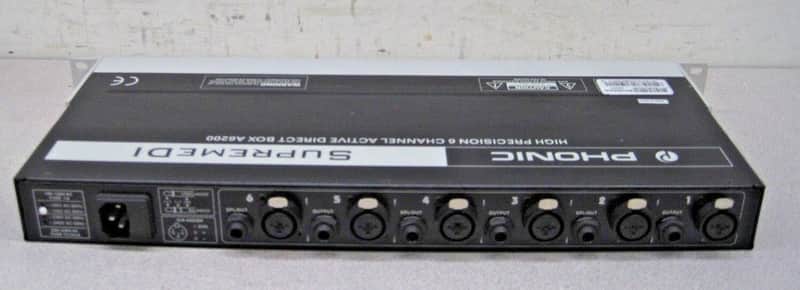 Phonic A6200 Supreme DI High Precision 6 Channel Active Direct Box imagen 1