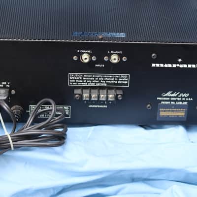 Marantz 240 power amplifier made in USA black panel - black image 5