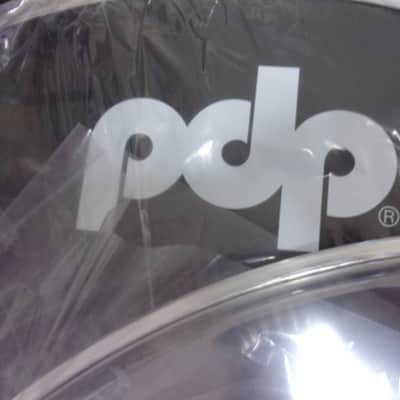 Lot of 2 PDP DW Logo 22" Resonator Black Ebony + Clear Batter Bass Drum Head 22" New with box included image 3