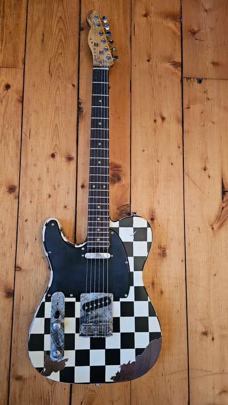 Custom Relic telecaster checkerboard finish, smooth neck, handwired pickups 2025 image 1
