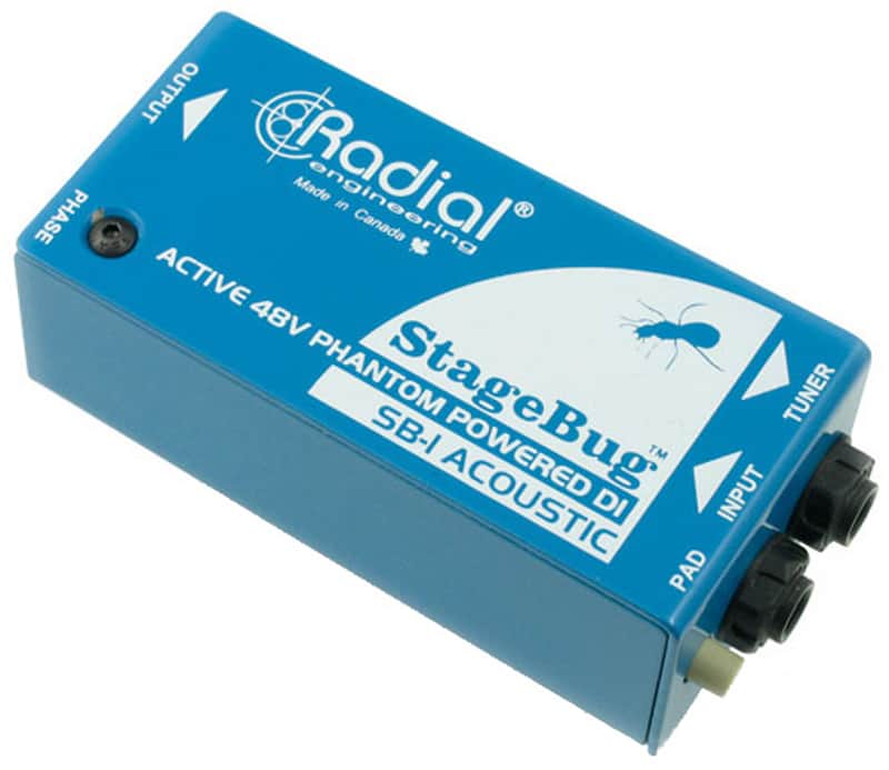 Radial Engineering STAGEBUG-SB1 Compact Active Direct Box for Acoustic and Passive Bass image 1