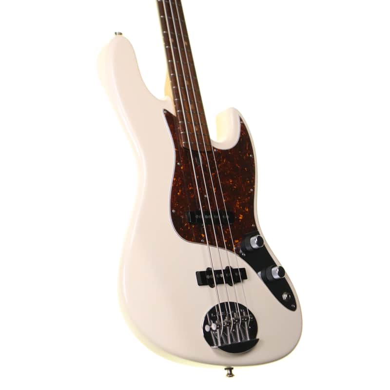 Lakland USA 44-60 Joe Osborn Bass, Rosewood, Olympic White with