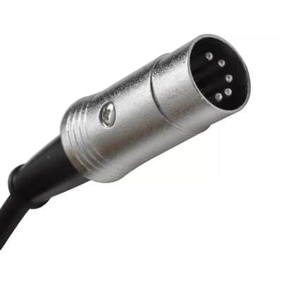 5 Foot Right Angle 5 Pin Midi Cable Pro Audio Midi Data Cords image 2