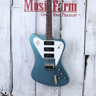 Gibson Vintage 1966 Non-Reverse Firebird III Re-Fin Re-Build Pelham Blue w Case image 4