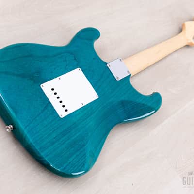 2012 Fender '62 Stratocaster ST62/ASH/MH Transparent Blue + Headstock Near-Mint, Japan MIJ image 13