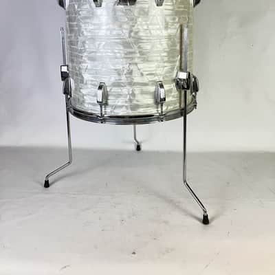 Ludwig 16x16"WMP Floor Tom Drum Vintage70s Blue/Olive 3Ply White Marine Pearl'79 image 1