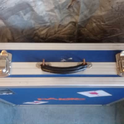 Paiste RARE, Vintage, Collectable flight case 24" 80s - Blue and chrome with red logo image 16