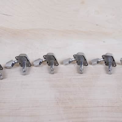 Greco Tuners from Super Sounds SE380 1979 1970s 1980s Chrome Set of 6 in Line with Bushings and Screws Vintage Japan MIJ image 7