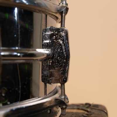 1960s Ludwig 5x14 Pre Serial Super 400 Chrome Over Brass Snare Drum image 12