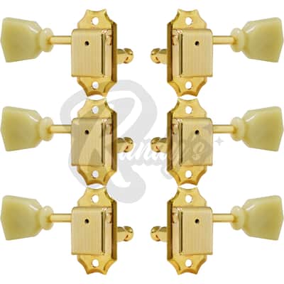 HOSCO 20322GS-VTR "Vintage Tone Revival" Tuners by Gotoh® w/ Keystone Buttons (Tall Posts) - Fits Gibson®-Gold image 2