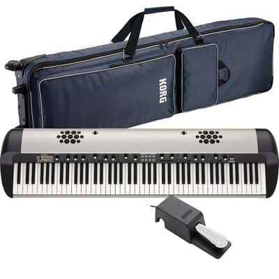 Korg SV2-SP 88-key Piano with Speaker (DS-2H Pedal Included), Korg SC-Kross2 88 Case Bundle