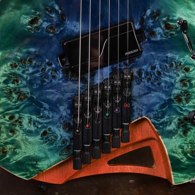 Mayones Hydra 6 Elite VF Trans Blue Greenburst image 5