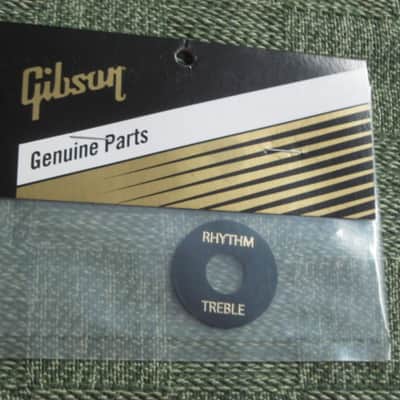 new in package A+ GIBSON Toggle Switch Washer Black with Gold Letters PRWA010 (PRWA-010) image 12