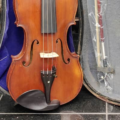 A.S. Hill (Seattle) Violin No. 82 — 1924 — Amber-Red — with German Workshop Bow & Case image 2