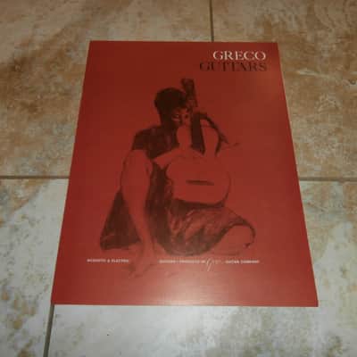 Vintage 1970 Greco Acoustic and Electric Guitars Catalog! Rare, Original Case Candy, Paperwork! image 1