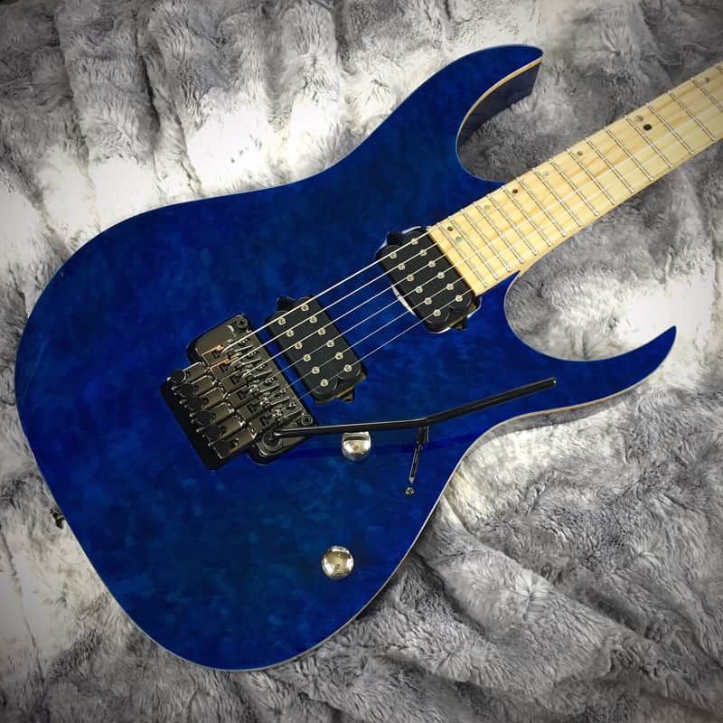 Ibanez RG920MQM Mod Blue エレキギター アイバニーズ Ibanez RG920MQM Very Rare Maple Fretboard Guitar Cobalt Blue Surge
