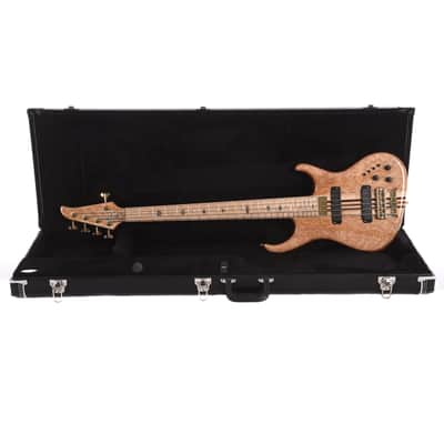 Alembic Europa 5-String Long-Scale w/Red Side LEDs, Birds Eye Maple Fingerboard, Walnut Core, & Walnut Backplates (Serial #U14695) image 10